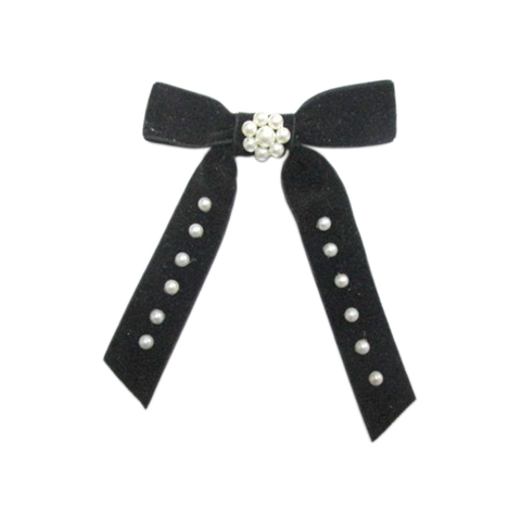 Velvet Bow Hair Clips Hair Ornaments Supplier