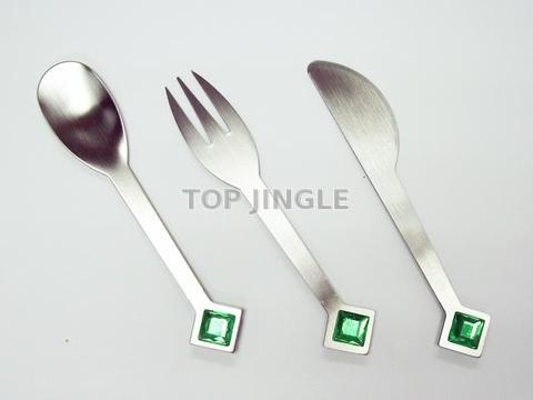 Green Rhombus Tableware Set