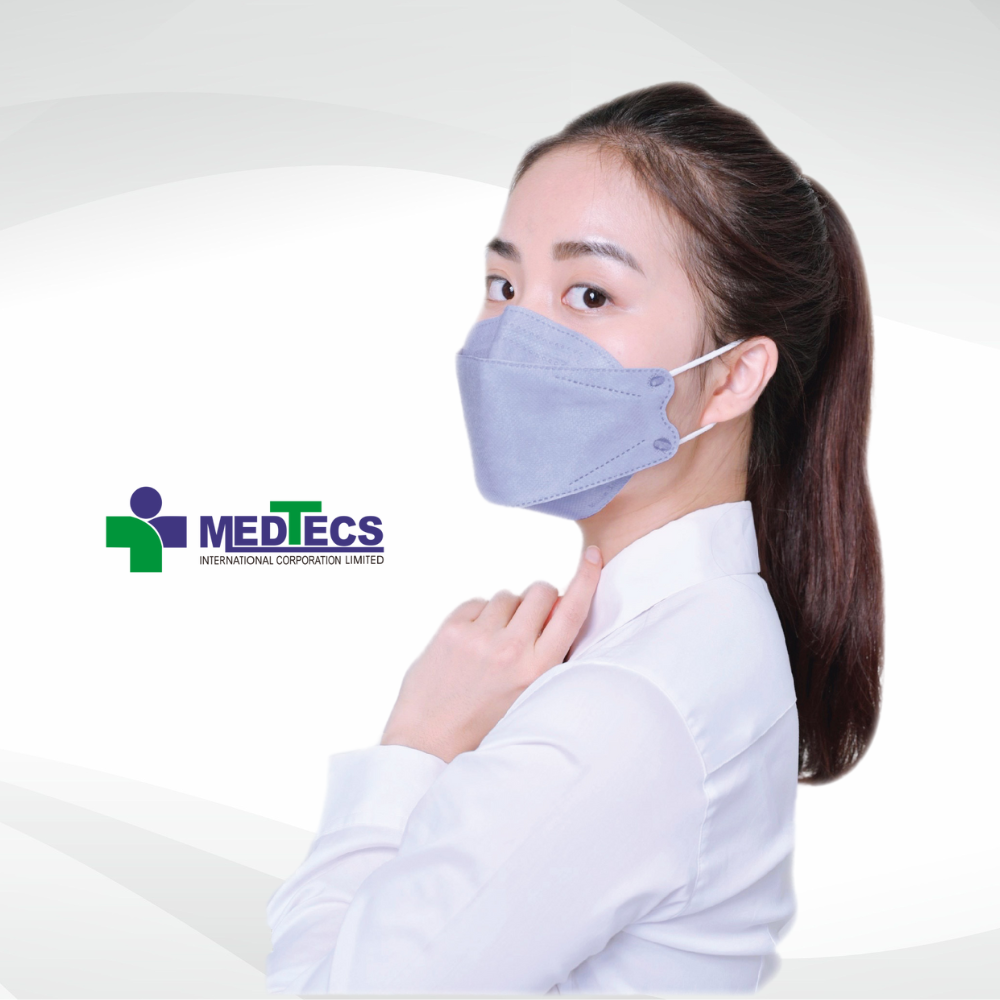 Made in Taiwan KF94 Disposable 4ply 3D Mouth Shape Face Masks Light