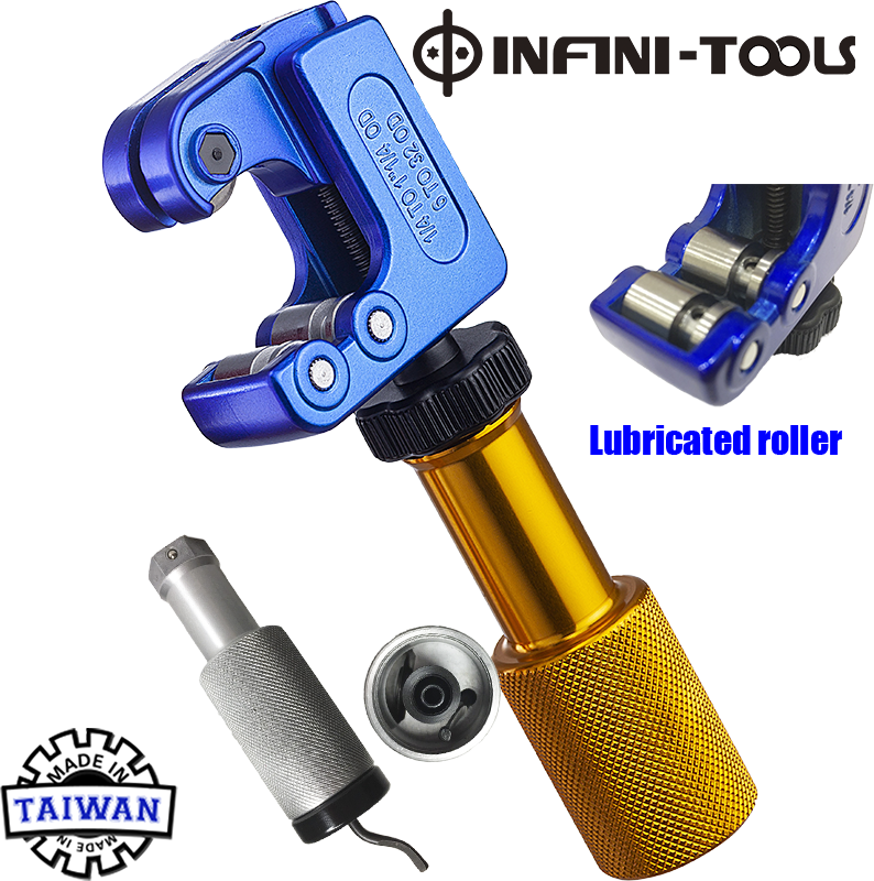4 in 1 Constant Tension Mini Tube Cutter, SpringLoaded Automatic Tube