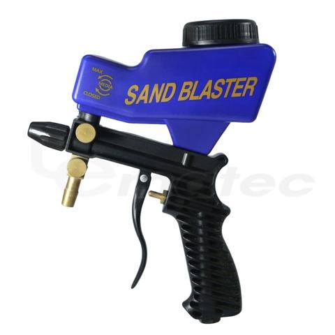 LEMATEC Sandblaster Gun With Hose Safety Glasses and Nozzles Sandblasting Kits