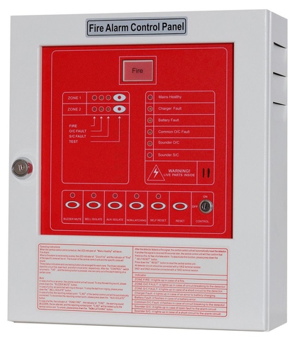  2 Zone Conventional Fire Alarm Control Panel