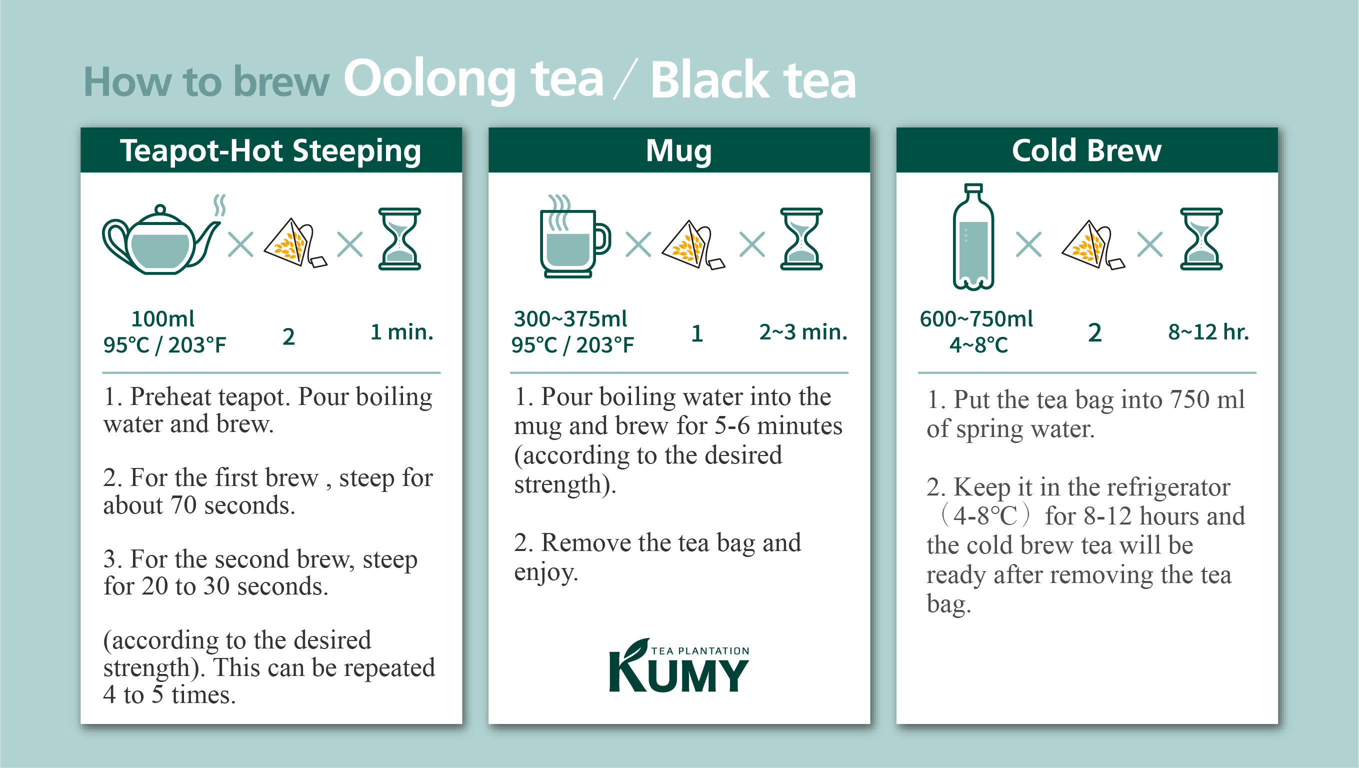 How to brew oolong tea bag