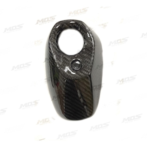 MOS Carbon Fiber Exhaust Rain Cover (Tail) Epoxy Resin Coated For YAMAHA X-MAX 300 / 250 xmax