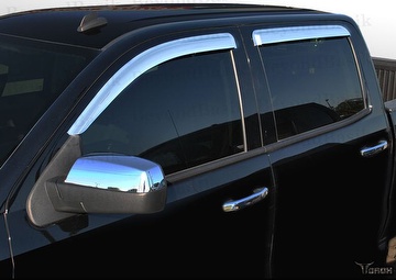 Chrome Window Visor  Vent Visor wind deflector door visor