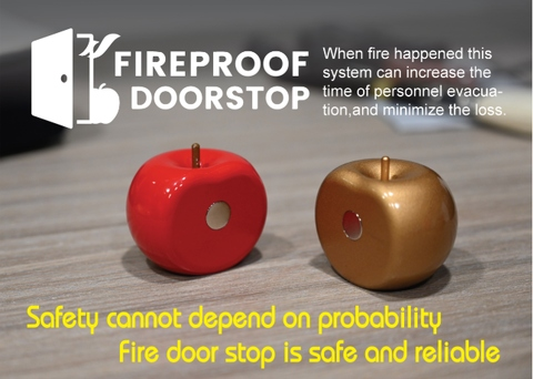 fireproof doorstop apple shape