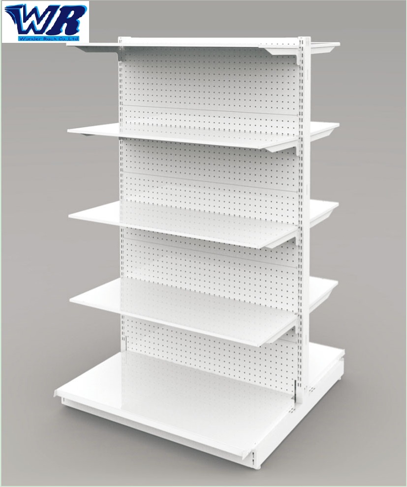 Store Shelf Rack With Pegboard Back Panel Taiwantrade Com