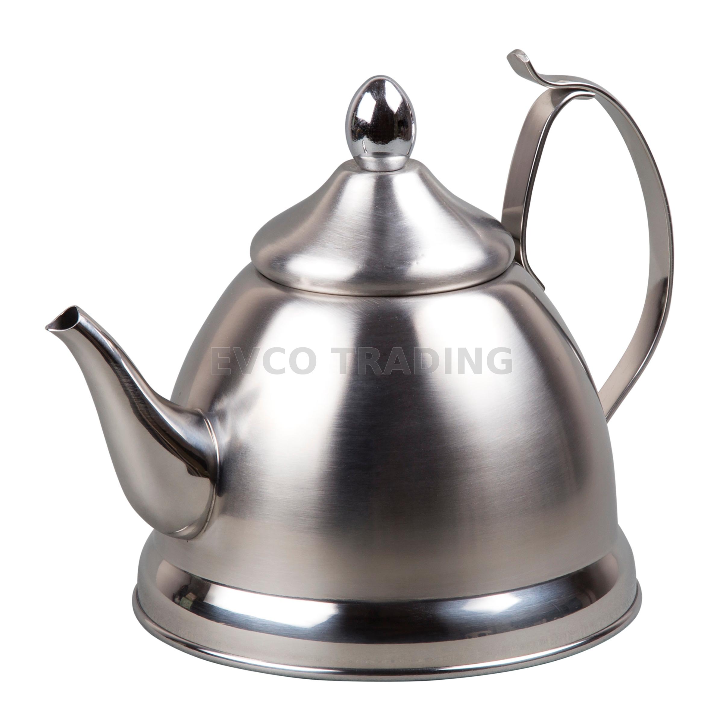 NobiliTea 1.0 Qt. Stainless Steel Tea Kettle with Removable Infuser