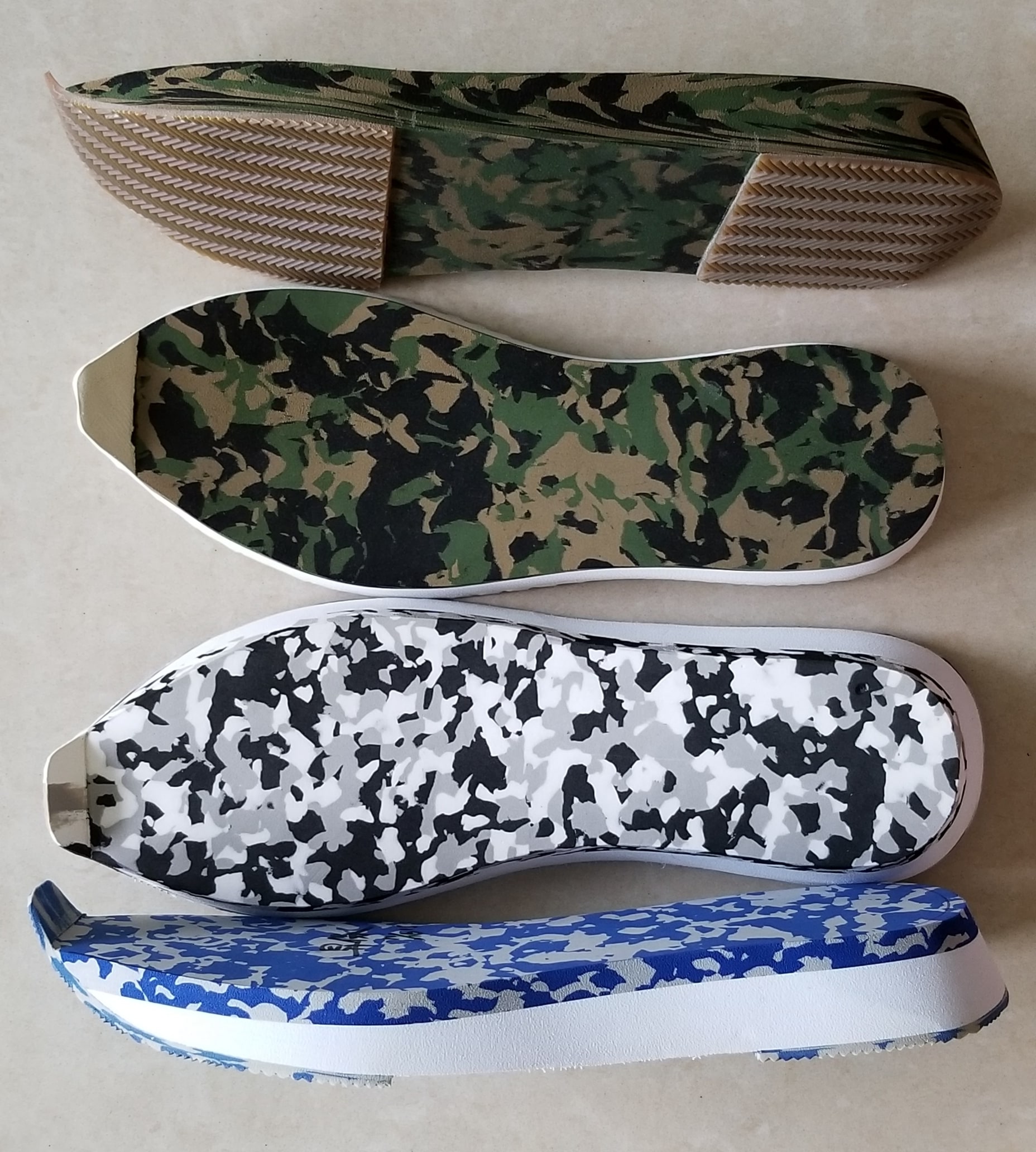 Rubber and EVA combination soles