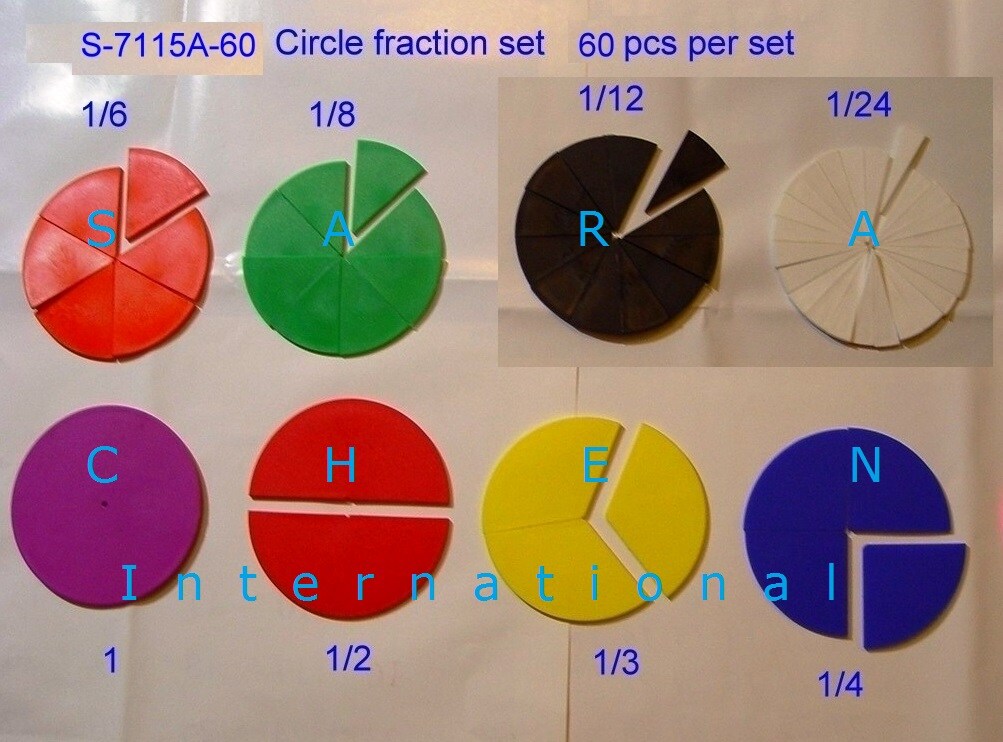 CIRCLE FRACTION SET 60 PCS Taiwantrade