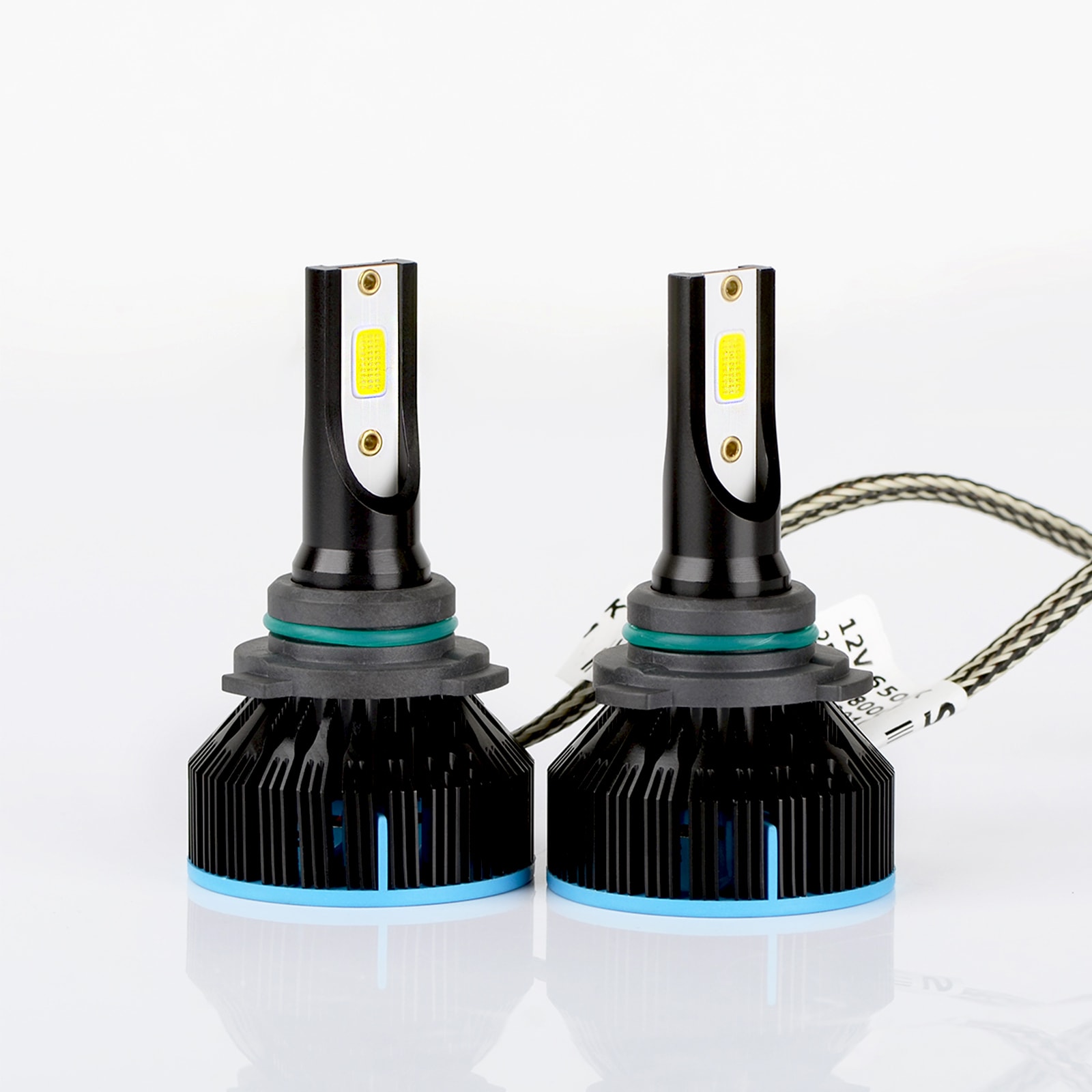 PA 1Pair 9012 HIR2 LED Headlights S5 Auto 56W 6400LM 6500K White