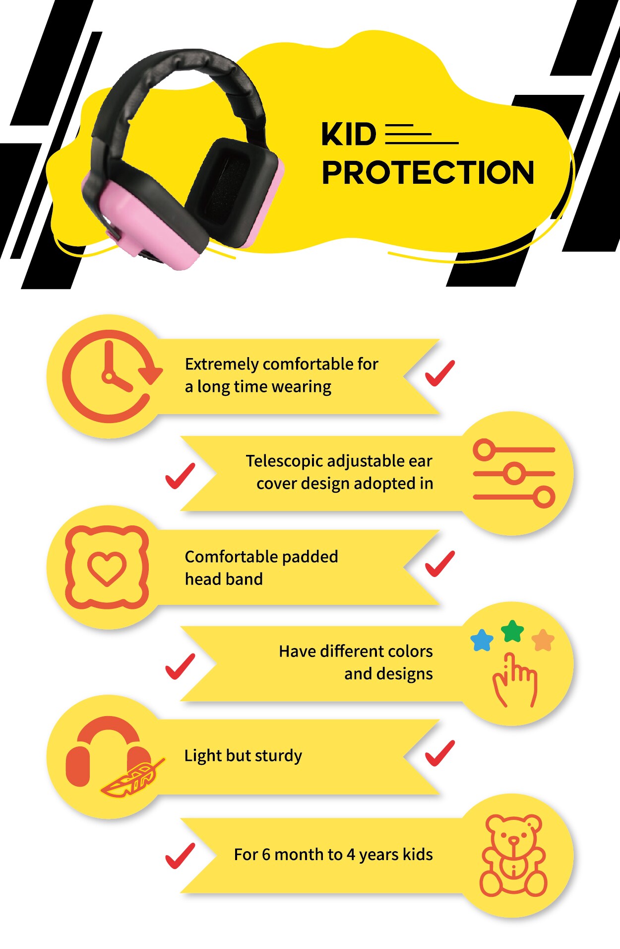 Ear muff kid protection PERFIRMTEX INTERNATIONAL CO., LTD.