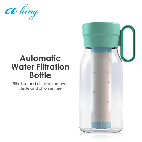 【a-king】Automatic Water Filtration Bottle