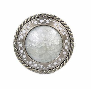 Pearl Disc Medallion Holdback Curtain Tieback Drapery Hardware