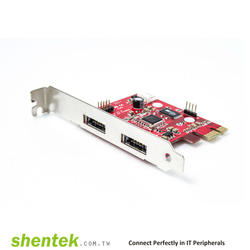 2port Power Esata Esatap Usb Hybrid Port Euhp Pci Pcie Express Card 52020 Shentek