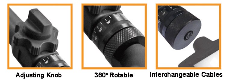 2-Way Articulating Borescope 5.5mm Articulation Videoscope Camera