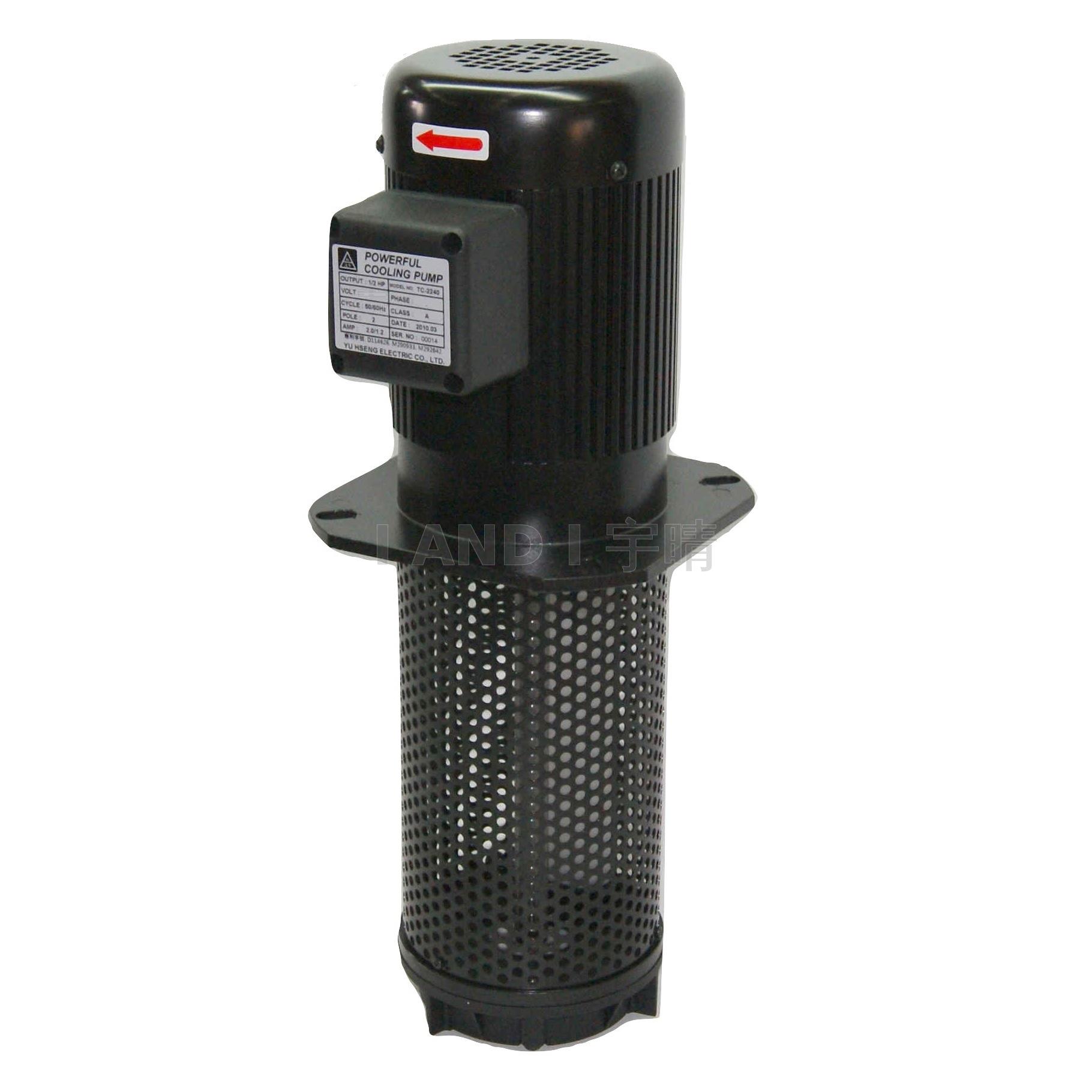 1/2 HP Machine Coolant Pump, shaft 240 mm 9.5", for CNC Lathe Grinder