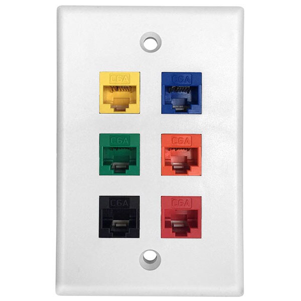 Cat.6 UTP Keystone Jack-Anwendung auf der Frontplatte