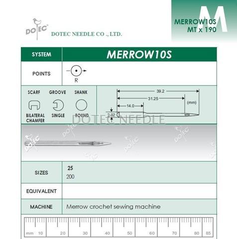 MERROW10S - Merrow crochet sewing Machine Needle