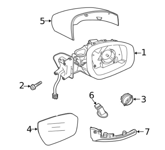 land rover discovery wing mirror replacement