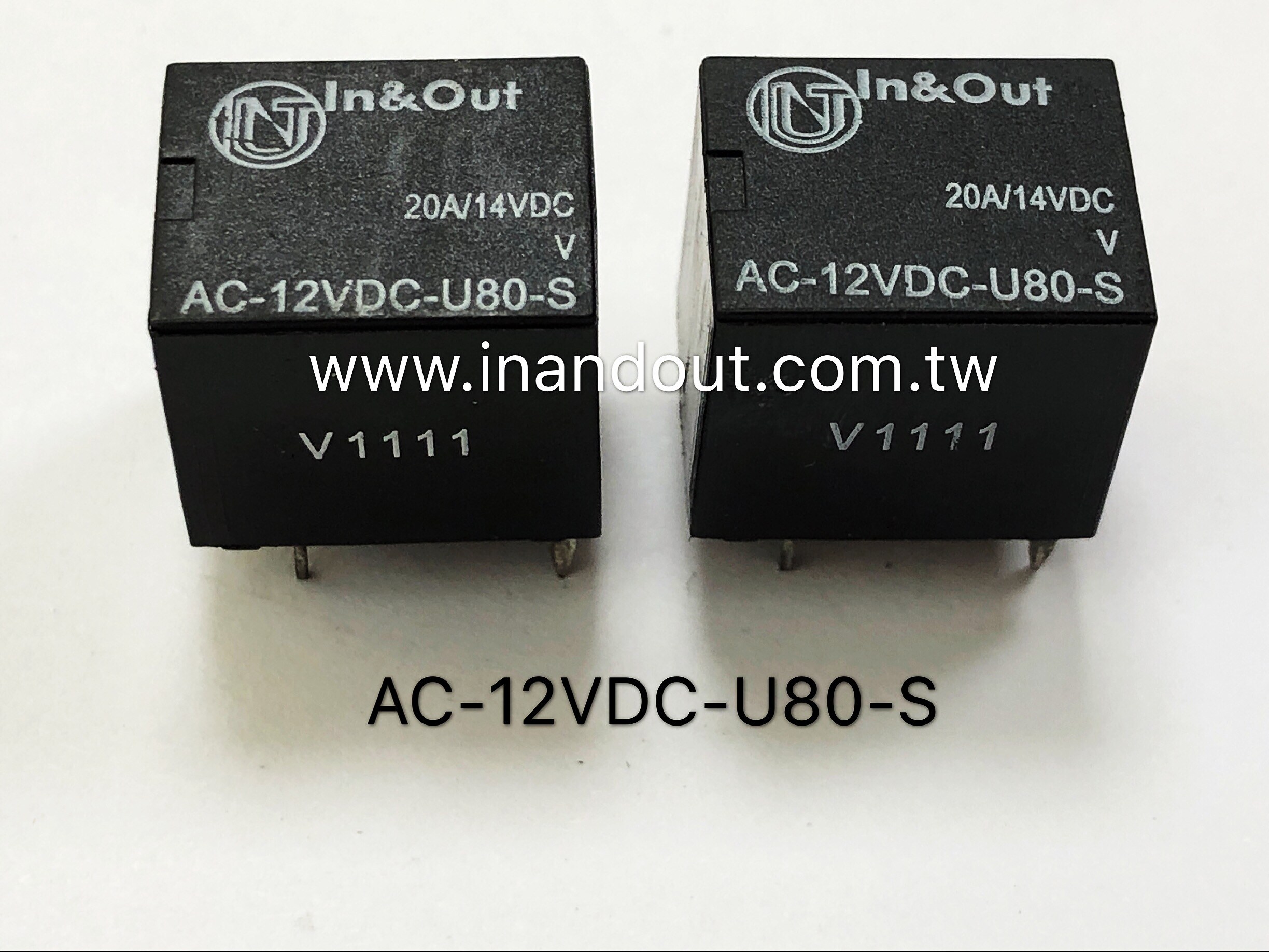 Automotive Relay 12VDC Double NO Contacts 0.8W 5 Pins Car Relay