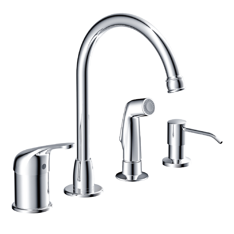 4 Hole Single Control Kitchen Faucet Taiwantrade Com