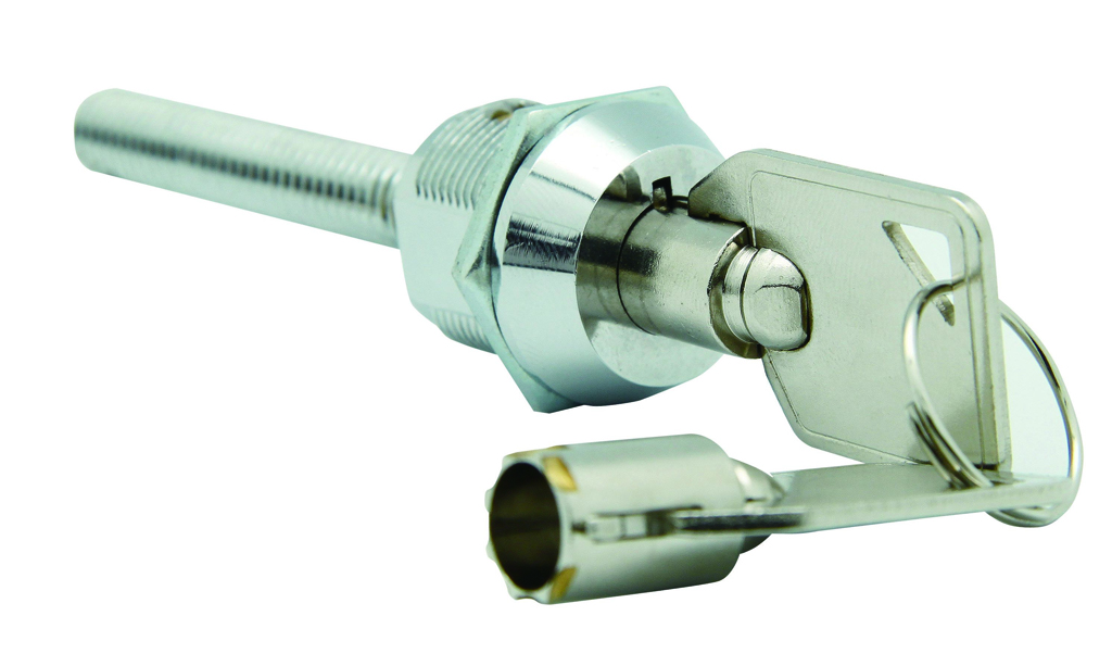 Vending machine lock with 2 keys