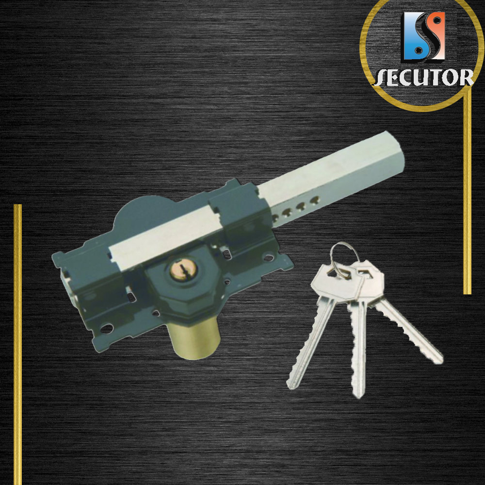 Long Latch Bar Double Locking Bolt Garage Door Rim Lock SECUTOR