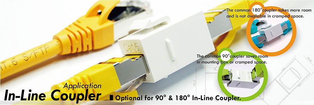 Acoplador en línea UTP Cat5E