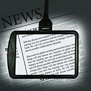 3X Magnifying Glass with Light extra large crystal clear viewing