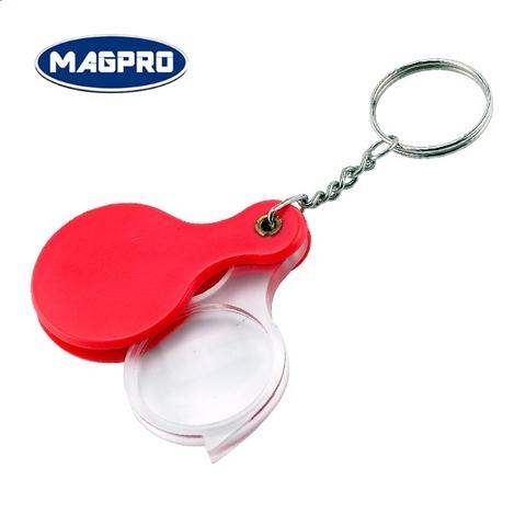 3X Portable Small Magnifying Glass with Keychain
