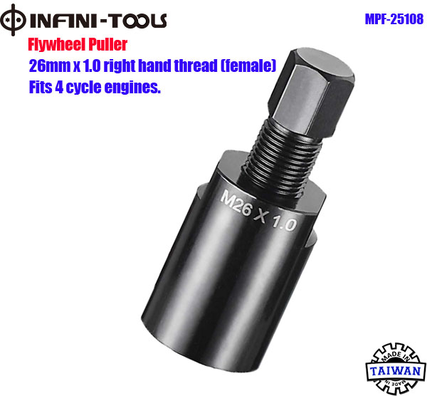 Flywheel Puller 26 mm x 1.0 mm RH. Internal Female
