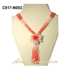 Coral Flower Necklace