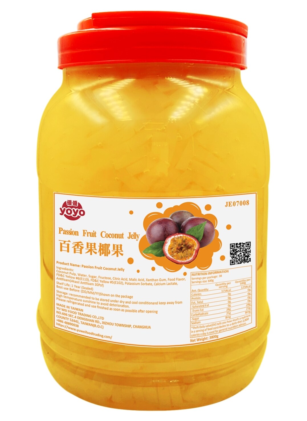 Passion Fruit Coconut Jelly