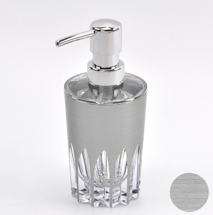 Elegant Silver Simple Style Diamond Cut Custom Shampoo Bottle ...