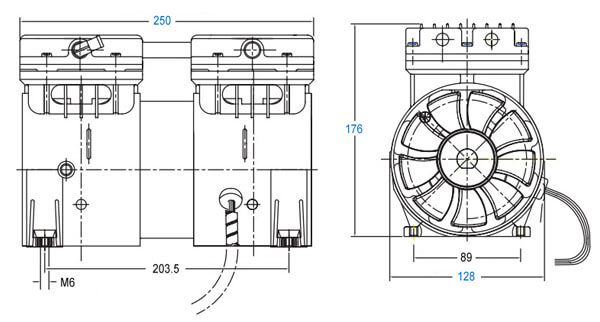 UN-120VH Dimensional drawings