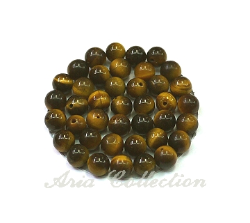 Tiger Eye 6mm Ball Drilled Half Way