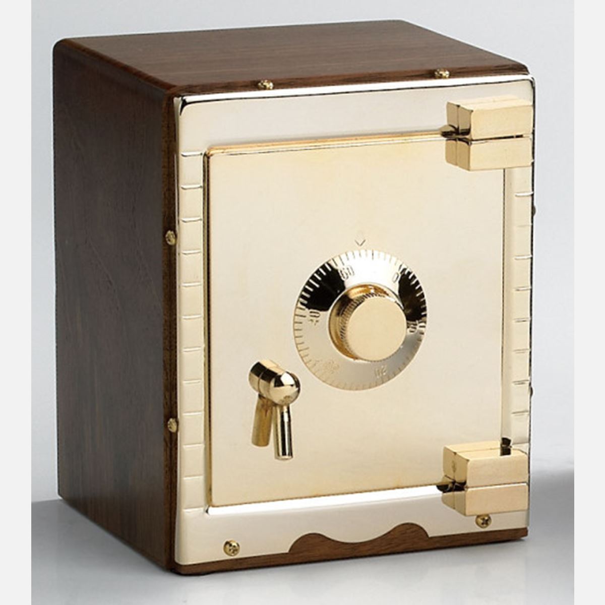 Wood & Brass Safe Bank Taiwantrade
