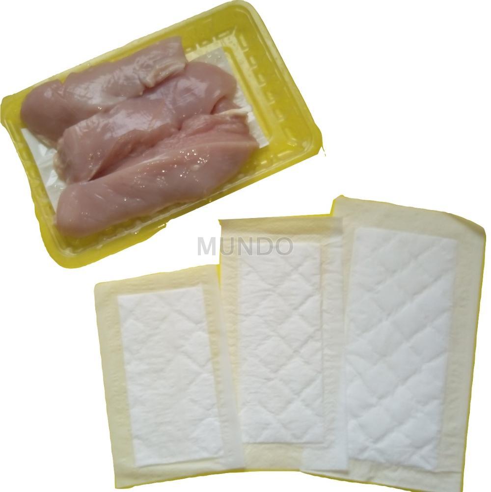 SGS Certified Absorbent Pad for Freezing Seafood/Meat Packaging by