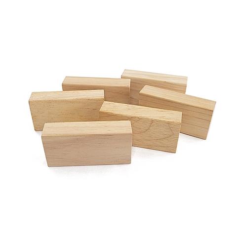 natural wooden building blocks