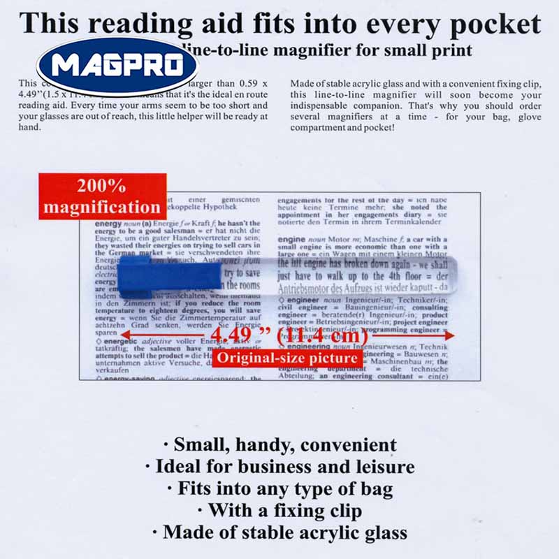 Best Bar Magnifier Magnifying Glass With A Builtin Ruler Customized