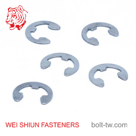 ETW 1 E Shaped Retaining Ring Circlip Stainless Steel Taiwan Factory 