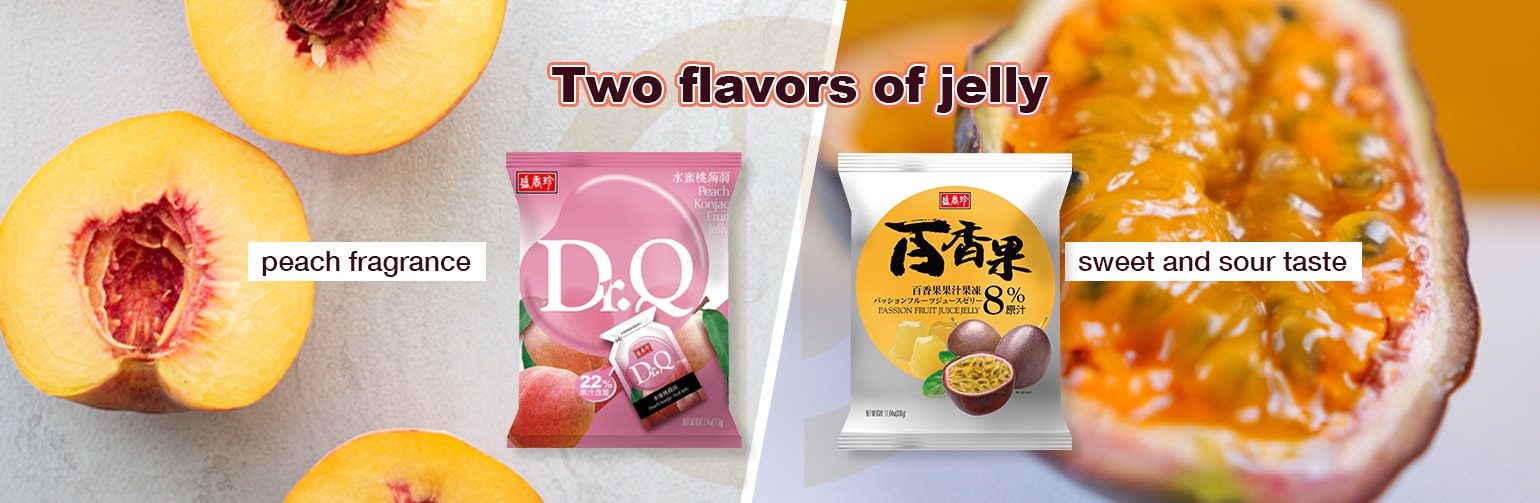 Dr.Q Fruity Pure Juicy Peach Konjac Jelly Snack Manufacturer