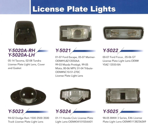 99 dodge ram license plate lights