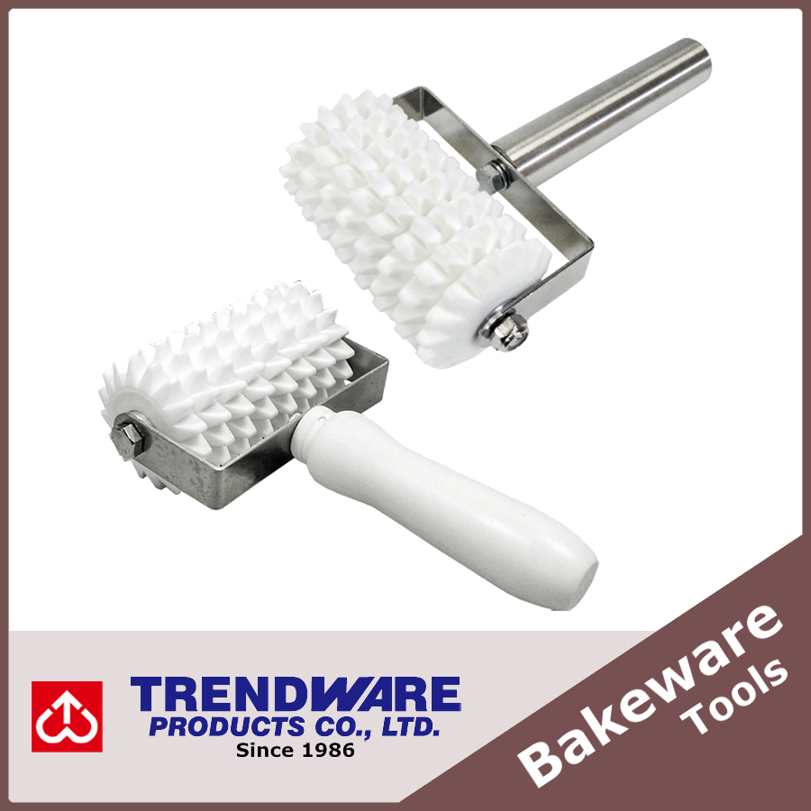 Professional Baking Tool Dough Roller Docker, Plastic or Stainless Steel Handle TRENDWARE