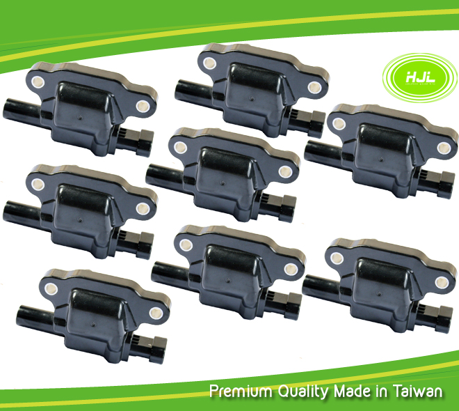 8 PCS Ignition Coil For HUMMER H3 ISUZU Ascender V8 5.3L 12570616