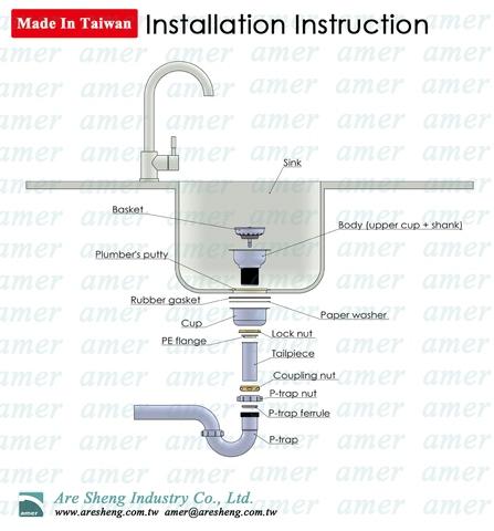 4 1 2 Kitchen Sink Strainer Slotted Conical Basket Taiwantrade Com