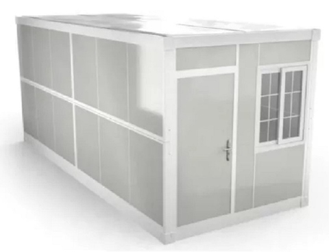 light steel Foldable container office folding prefab house