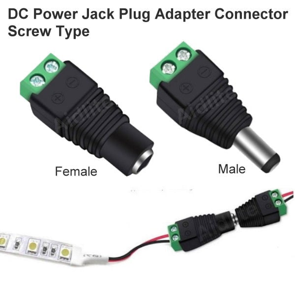 SLC-DM(F)2S DC Power Jack Plug Adapter Connector Screw Type ...