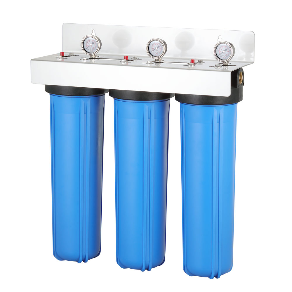 3 Stage 20 inch Stainless Steel Big Blue Water Filter Taiwantrade